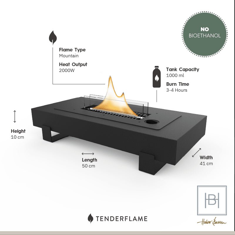 Tenderflame - Table Mountain 180 - Zwart - Tenderflame - Accessoire Loods