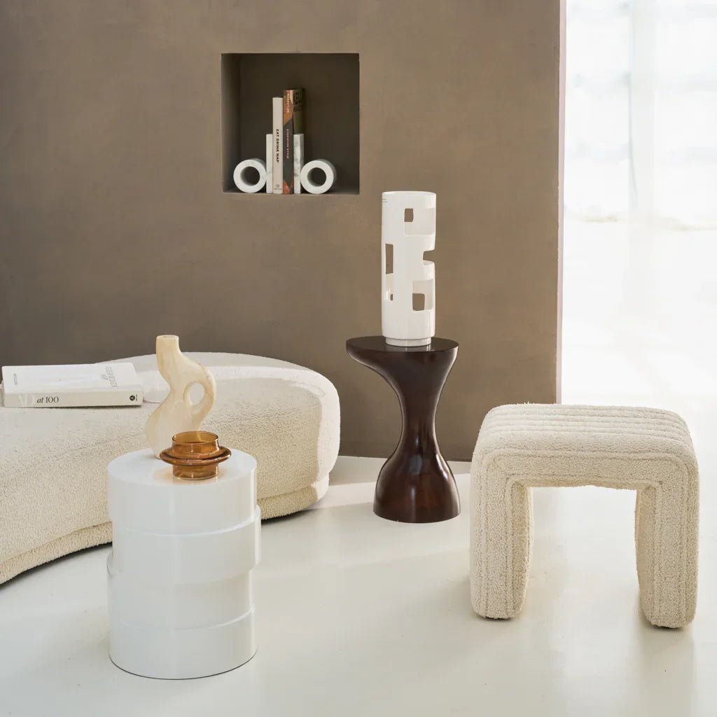 Pouf Lyne Off White - Urban Nature Culture - Accessoire Loods