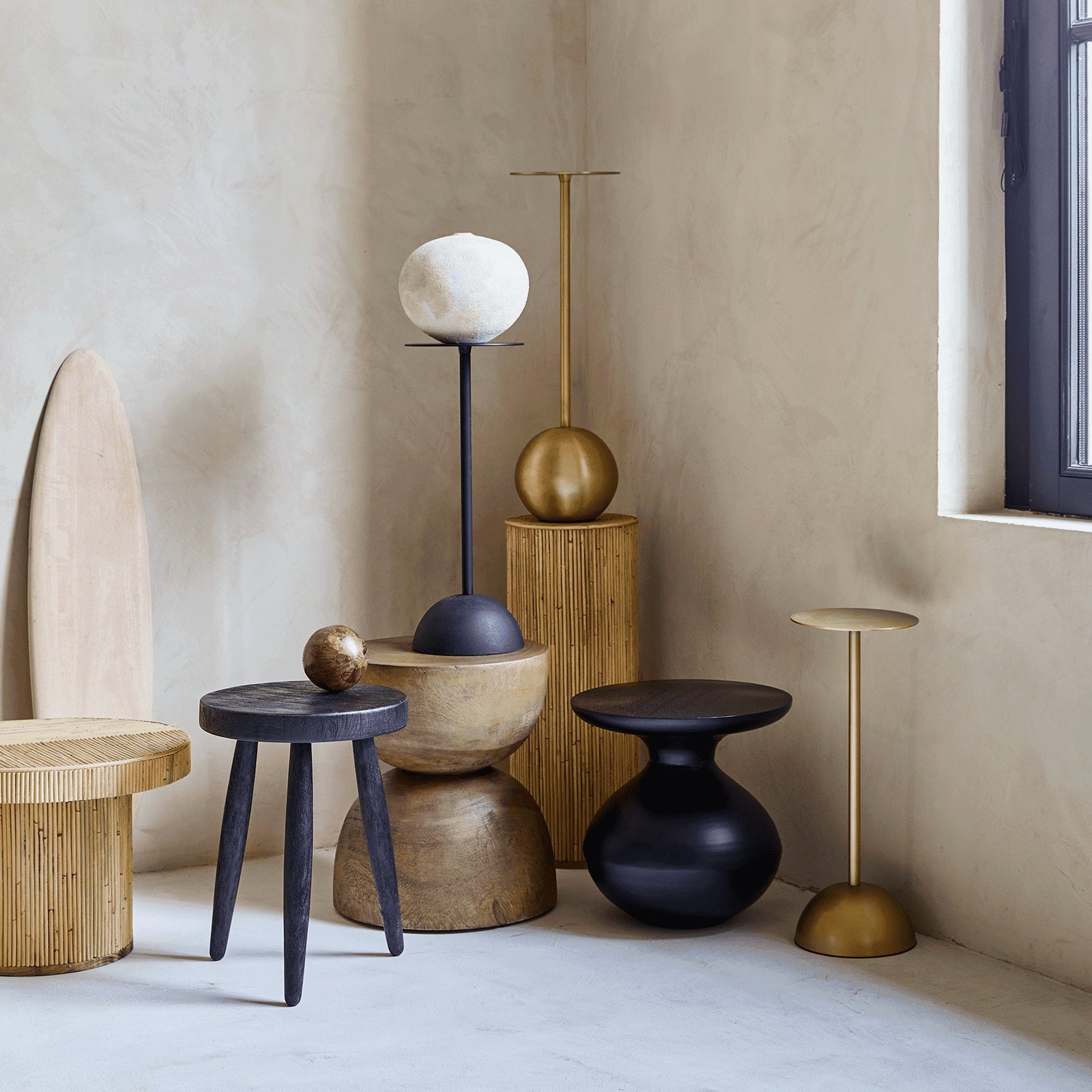Side table M, Gold - Urban Nature Culture - Accessoire Loods
