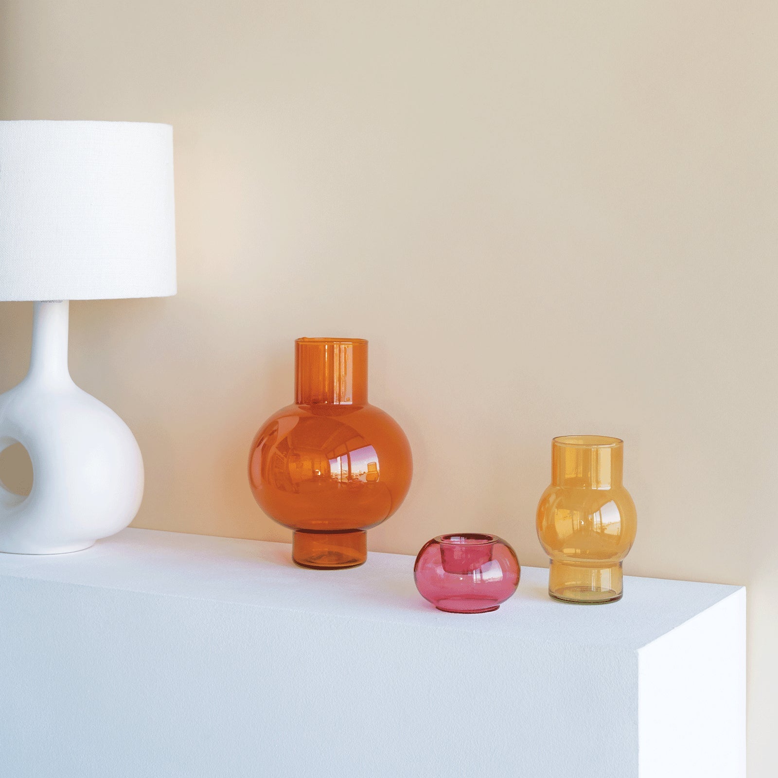 Urban Nature Culture - Vaas van gerecycled glas Tummy A - Urban Nature Culture - Accessoire Loods